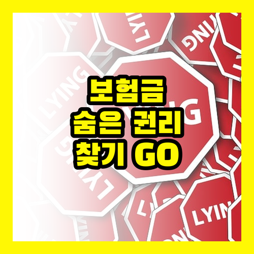 보험금 청구: 숨겨진 권리 찾기 프로젝트, 지금 시작하세요!