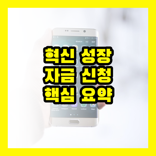 혁신성장촉진자금: 성공적인 자금 신청 절차 및 필수 유의사항