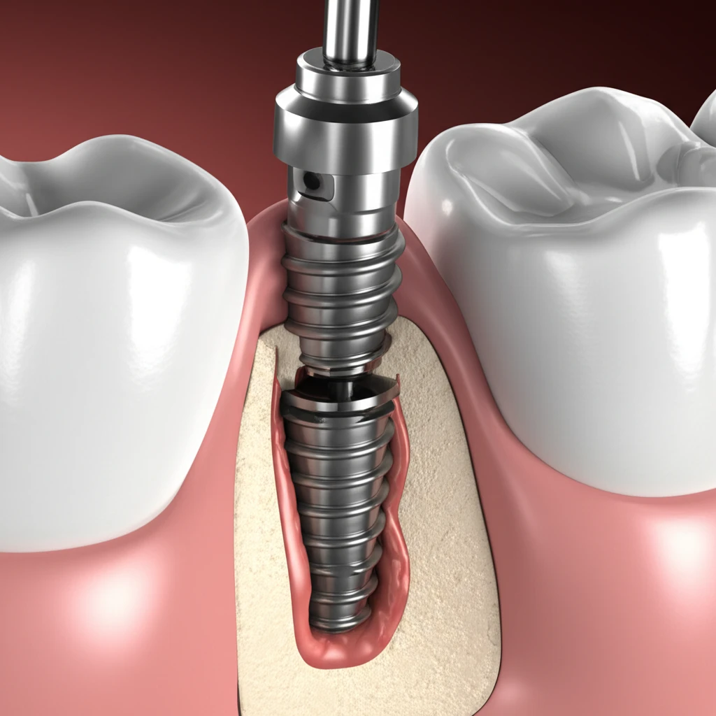 임플란트 시술 과정 이미지