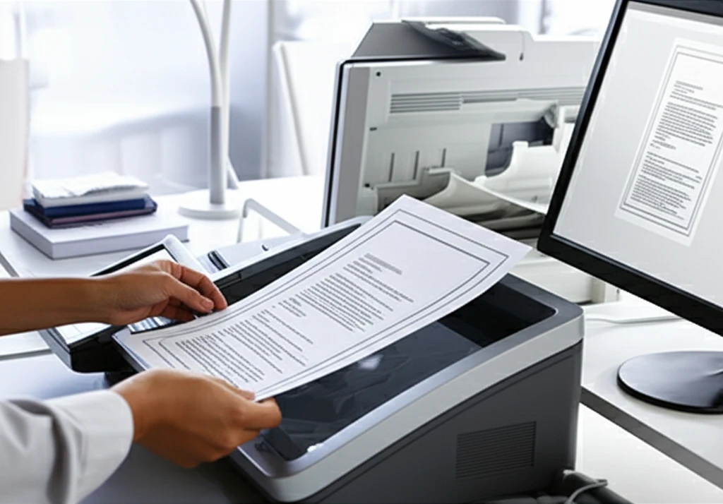 선명하게 스캔된 서류 이미지