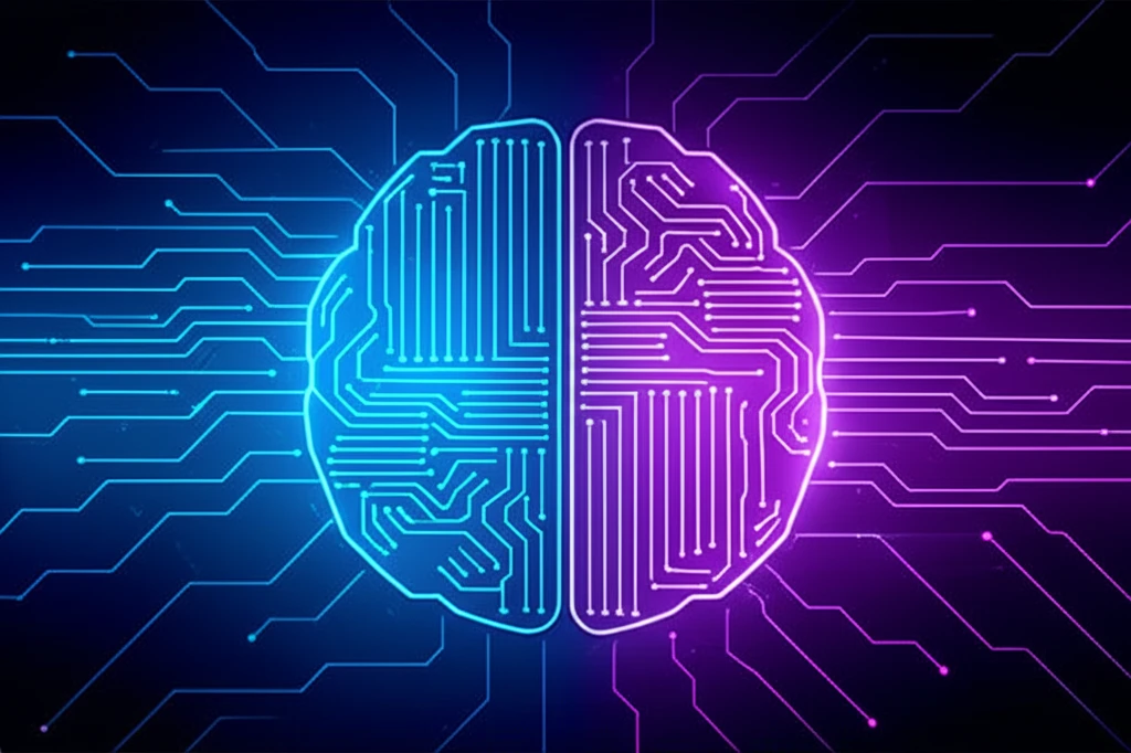 AI가 창의적인 글쓰기를 돕는 모습