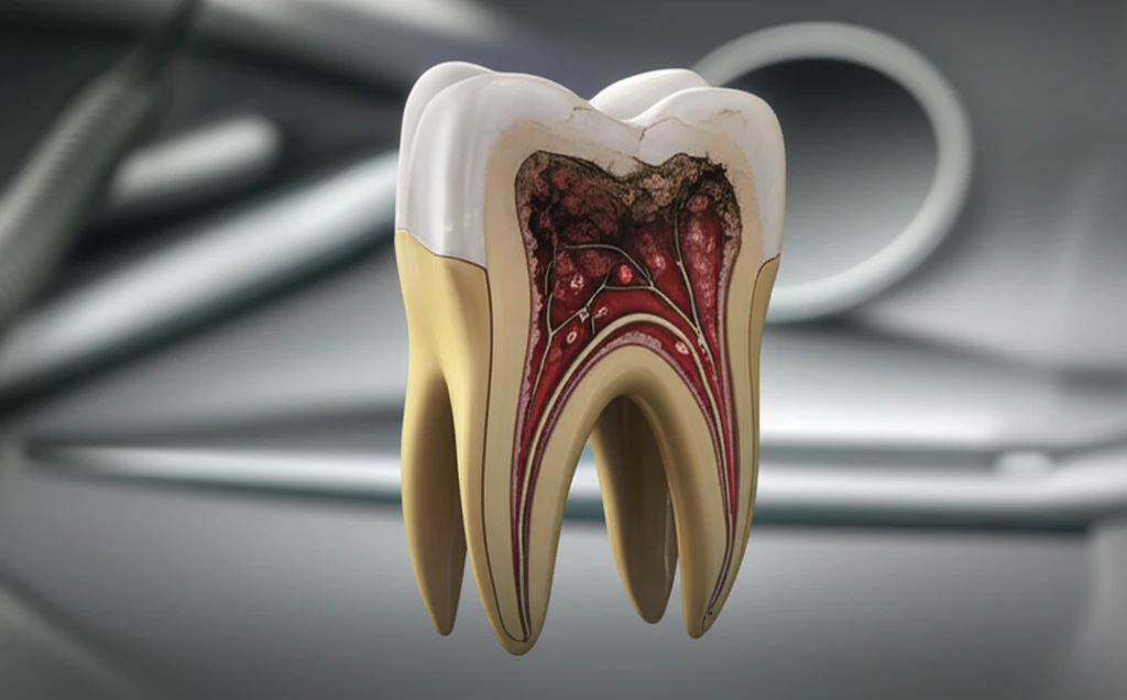 감염된 치아의 모습