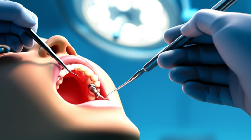 임플란트 시술 과정 이미지