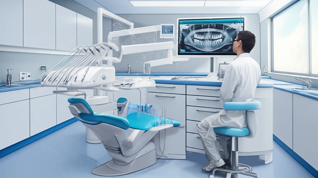 치과 의사와 환자가 상담하는 모습