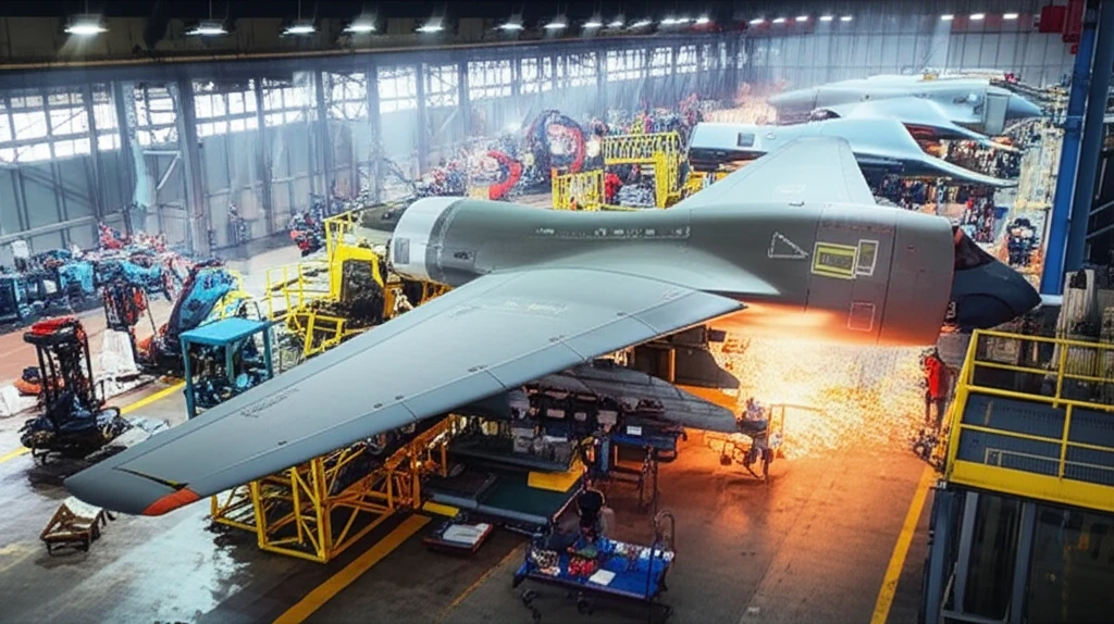 보잉 생산 라인 이미지