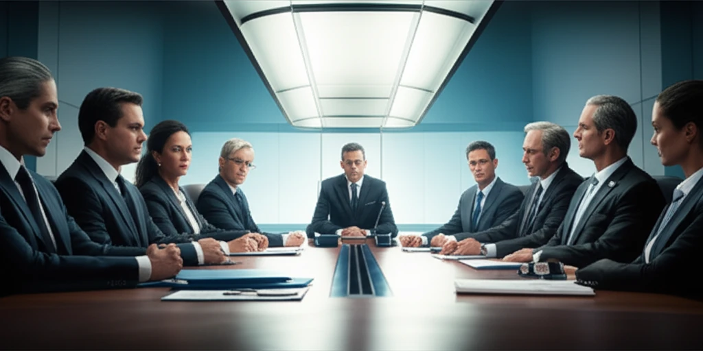 협상 테이블 이미지