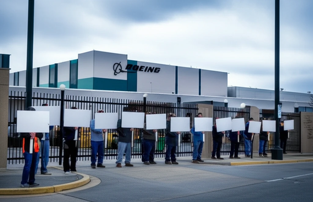 보잉 디펜스 파업 이미지