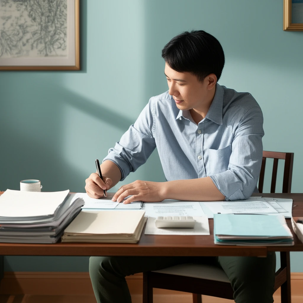 세금 신고 서류 이미지