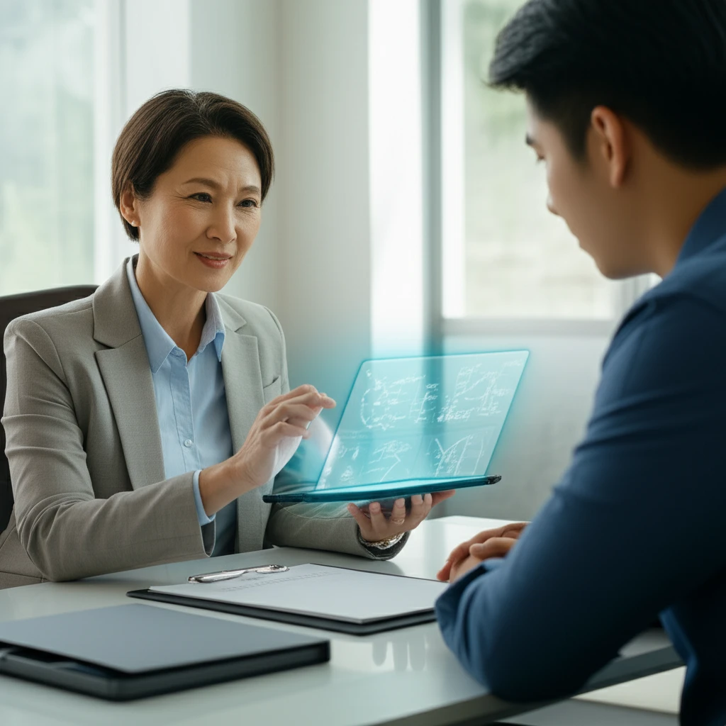 AI 취업 연계 상담 및 포트폴리오 컨설팅 장면