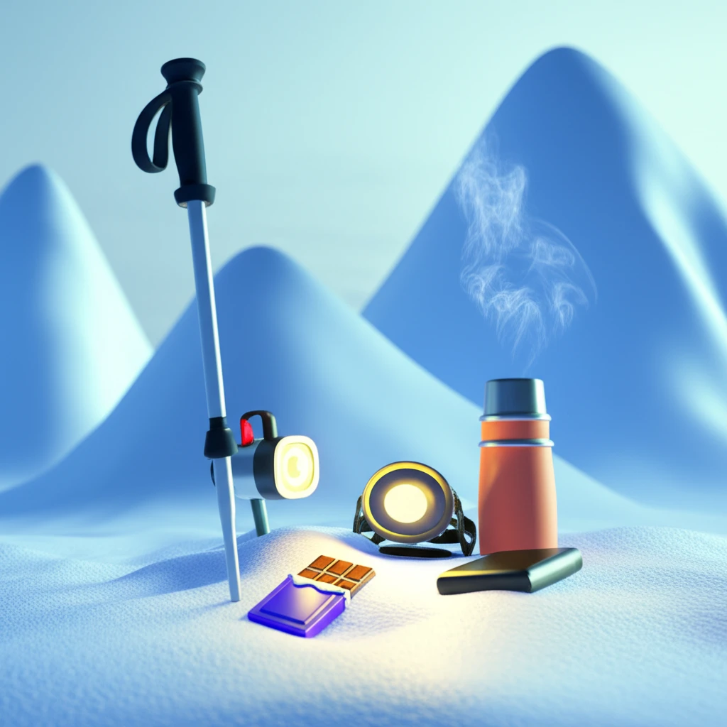 겨울 산행 비상 생존 키트 구성 예시